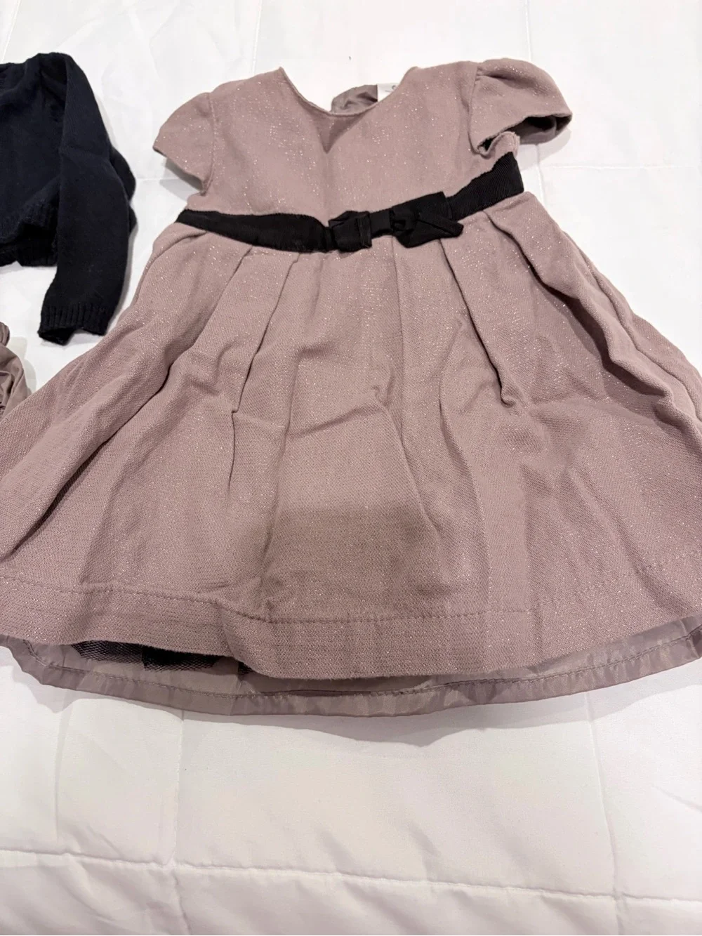 Carter’s 3-Piece Holiday Dress Set 6M Sparkle Dress Bolero & Bloomers